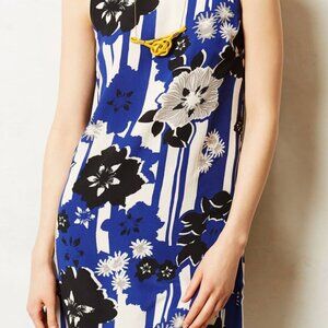 Maeve Anthropologie Canna Silk Shift Dress - Size 4